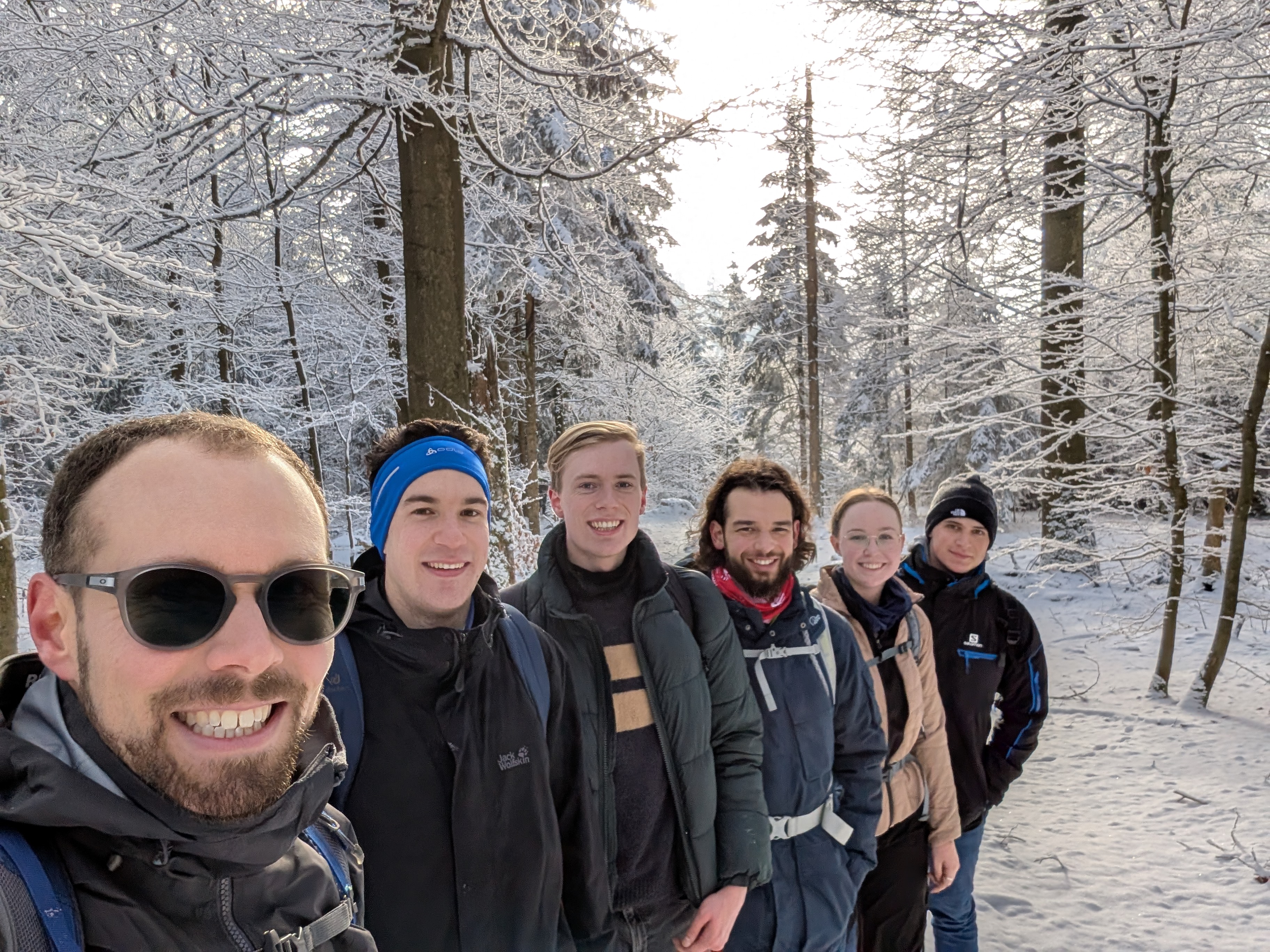 Foto des Lehrstuhlteams im Fichtelgebirge 2024